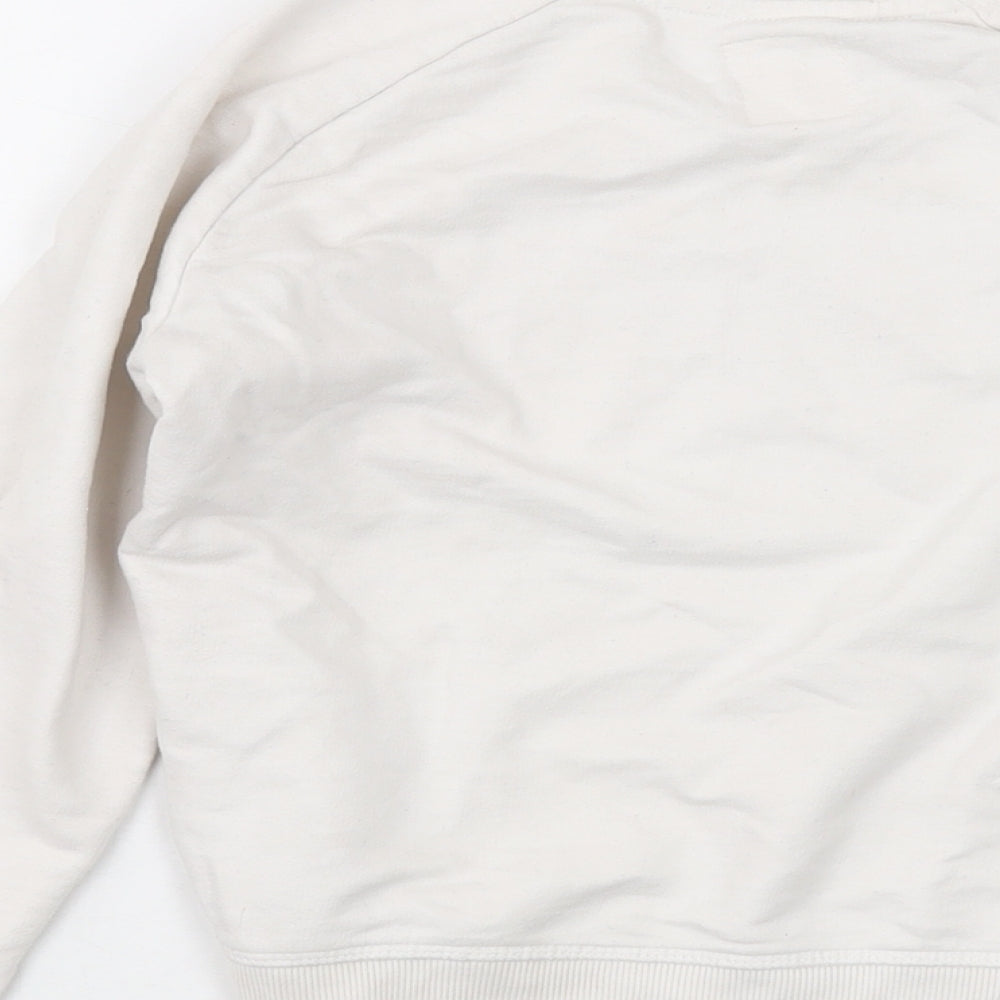 Levi's Girls White Cotton Pullover Sweatshirt Size 10 Years Pullover
