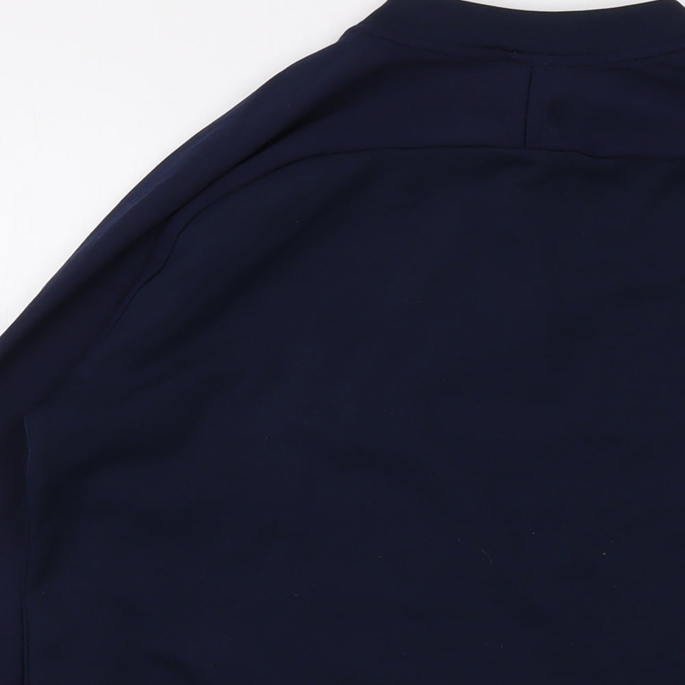 Nilke Boys Black Polyester Pullover Sweatshirt Size 13-14 Years Zip