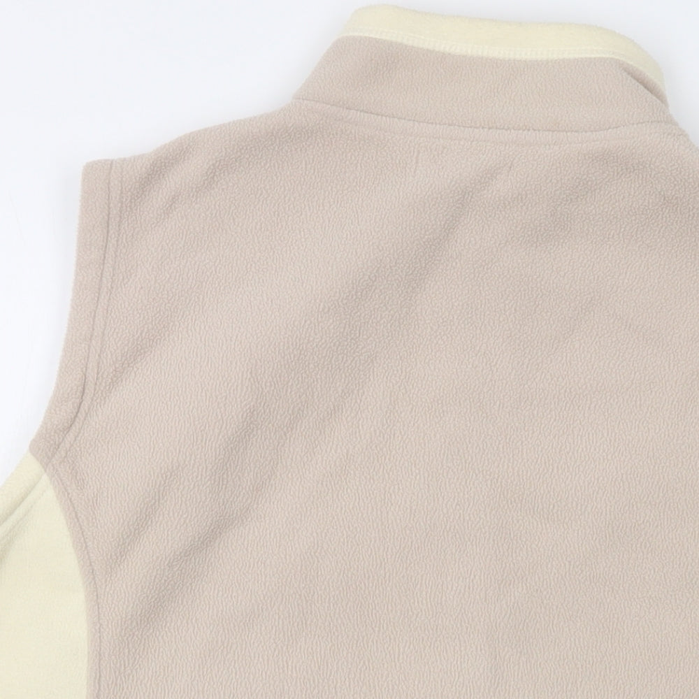 Bonmarché Womens Beige Jacket Waistcoat Size L Zip