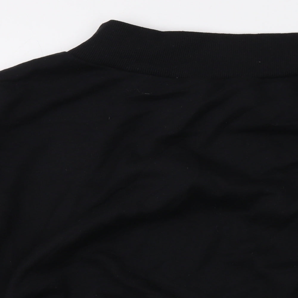 bOPOHOO Womens Black Cotton Pullover Sweatshirt Size 24 Pullover