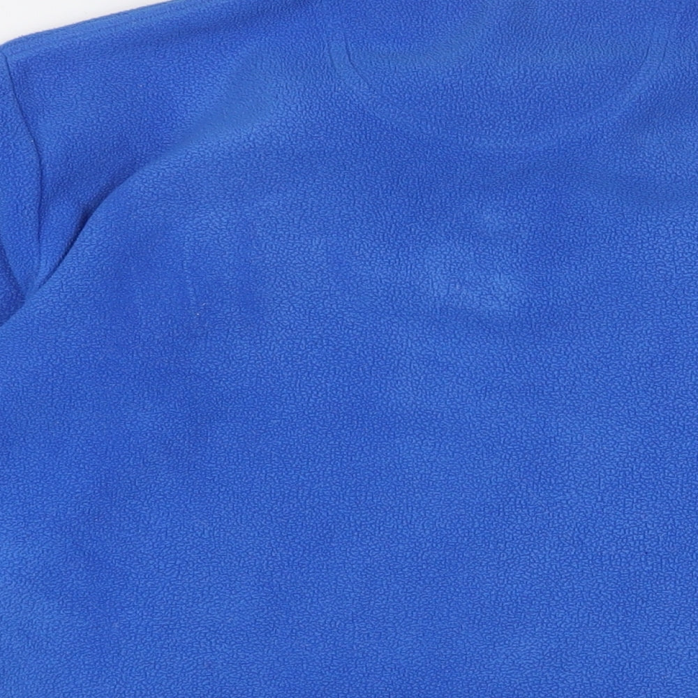 Cotton Traders Mens Blue Polyester Pullover Sweatshirt Size XS - Logo, Embroidered