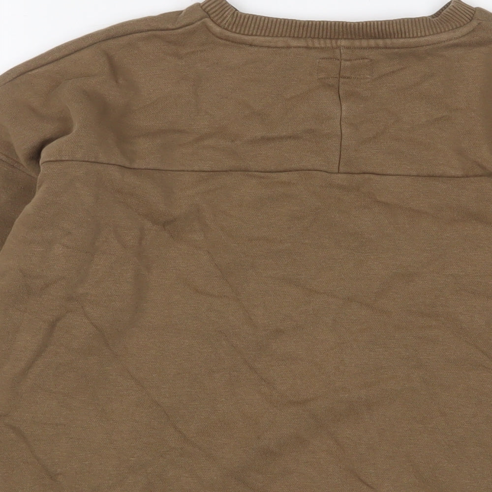 Next Boys Brown Cotton Pullover Sweatshirt Size 11 Years Pullover