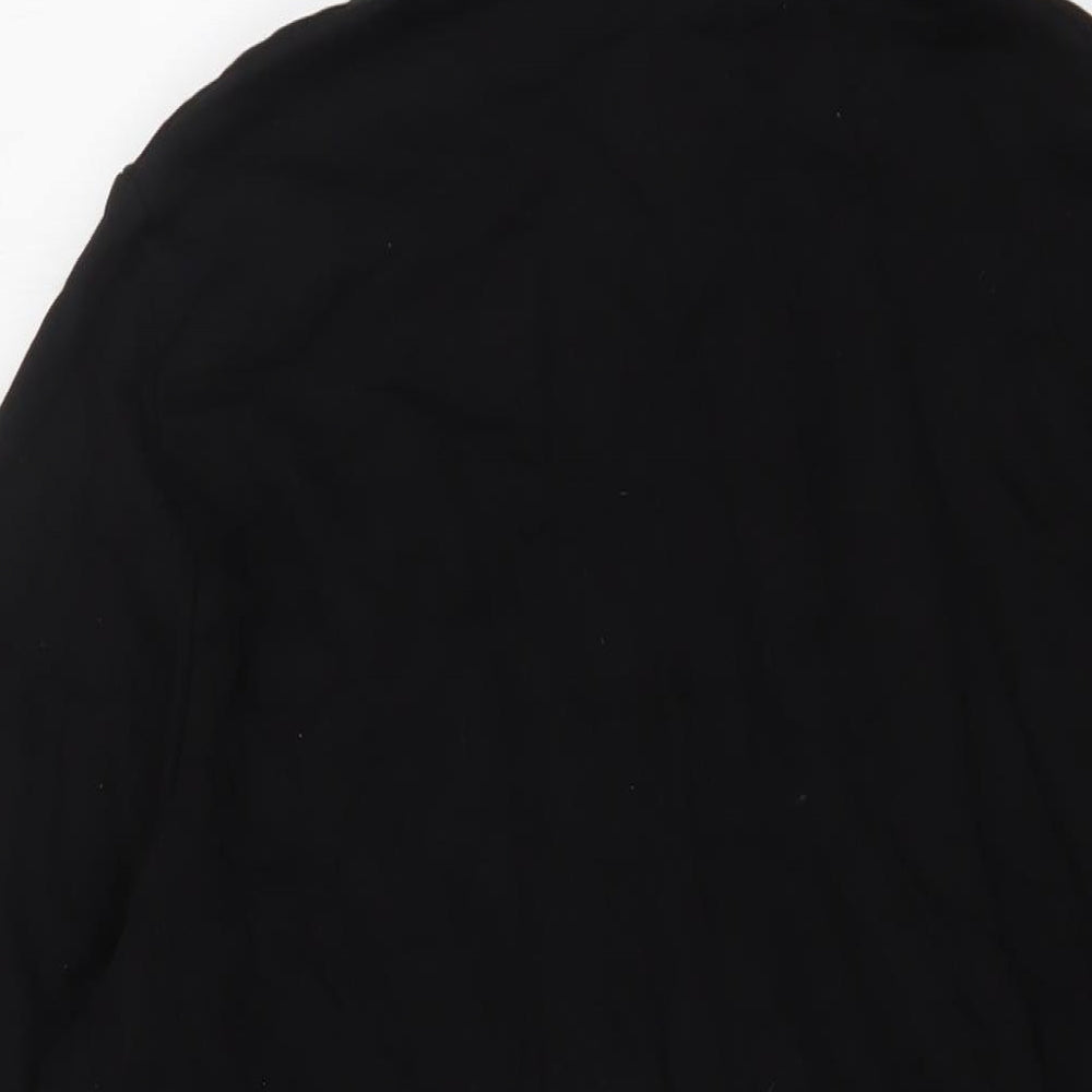 ASOS Mens Black Cotton Pullover Hoodie Size 2XL