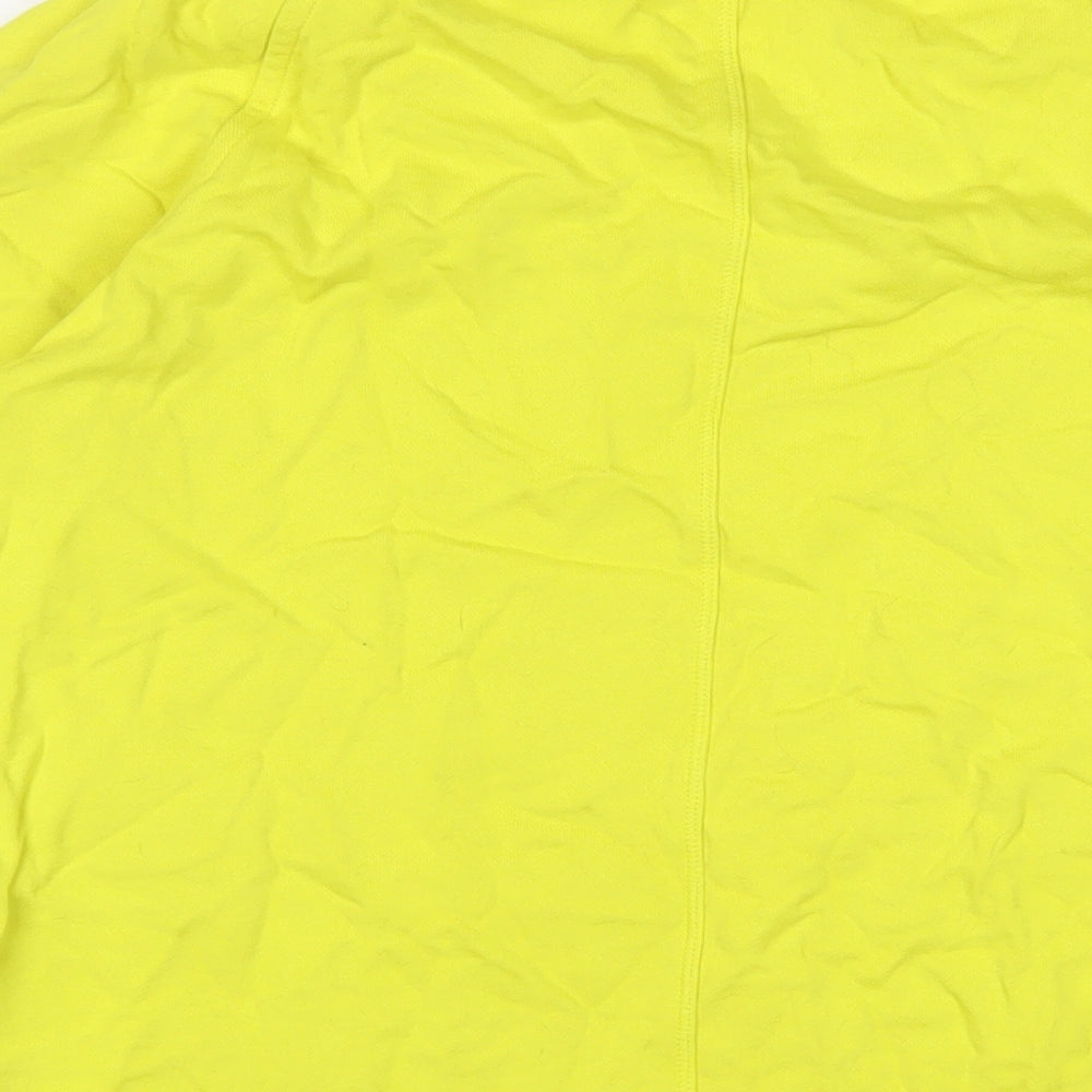 Per Una Womens Yellow Cotton Pullover Sweatshirt Size 10 Pullover