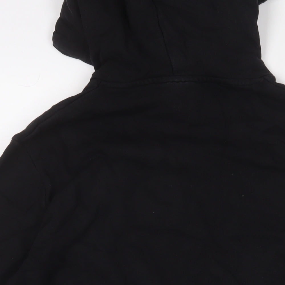ASOS Mens Black Cotton Pullover Hoodie Size L