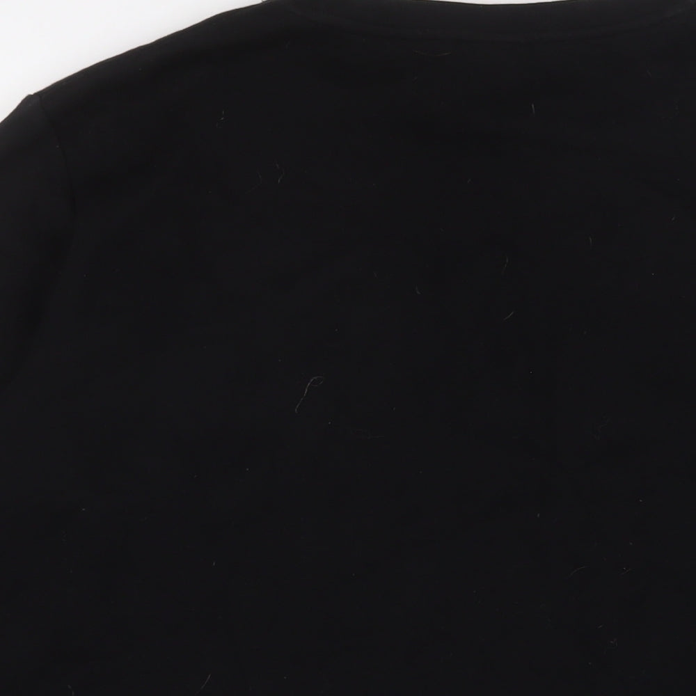 H&M Mens Black Cotton Pullover Sweatshirt Size M
