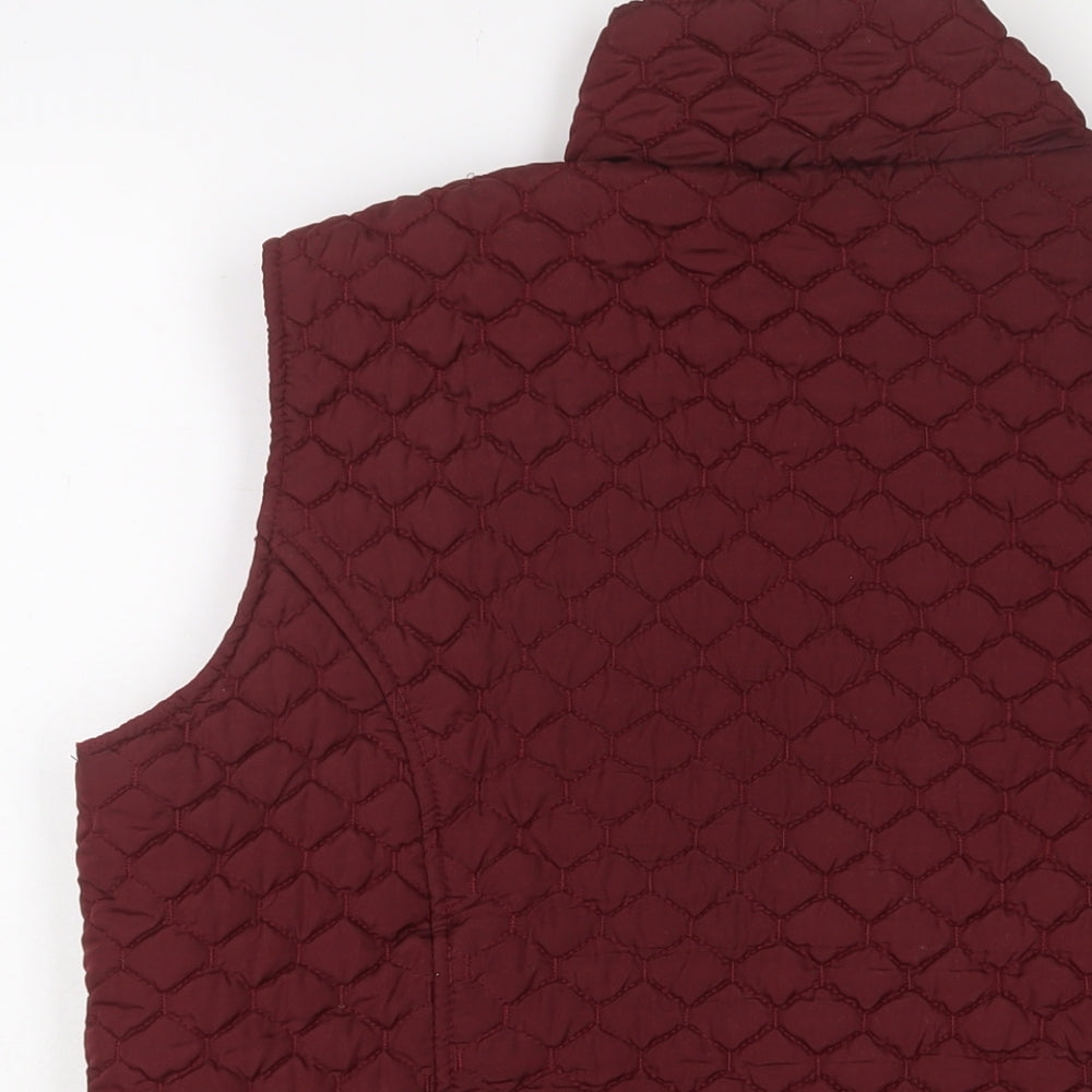 Rut Womens Red Gilet Jacket Size L Zip