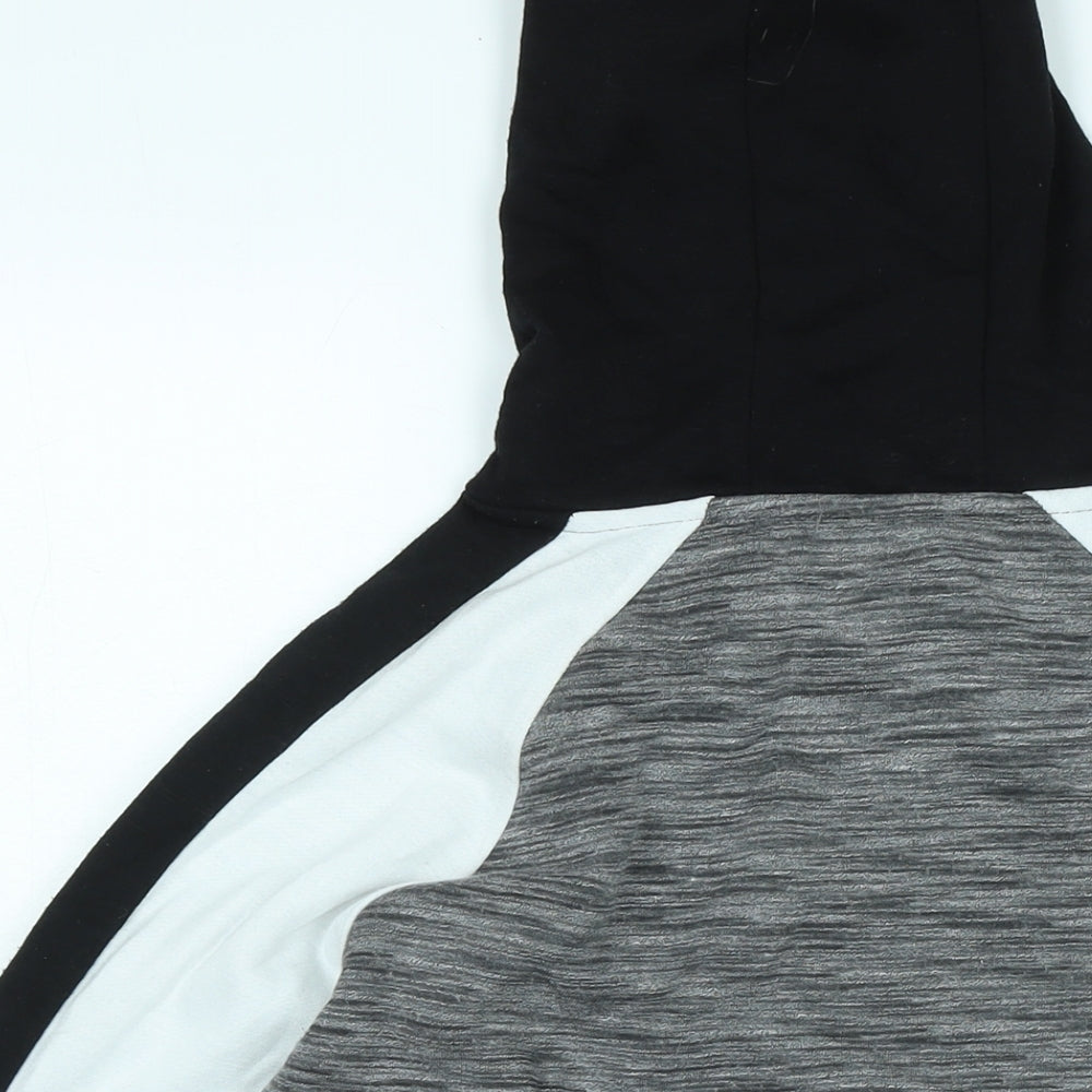 Souluxe Mens Grey Polyester Pullover Hoodie Size L - Logo