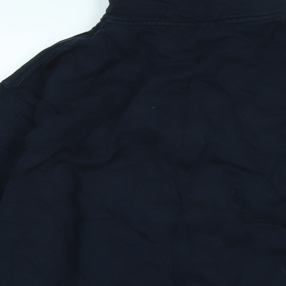 Just Hoods Mens Black Polyester Pullover Sweatshirt Size M - Univerisity of Nottingham
