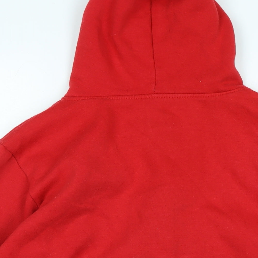 American authentic Womens Red Jacket Size L Zip - Logo