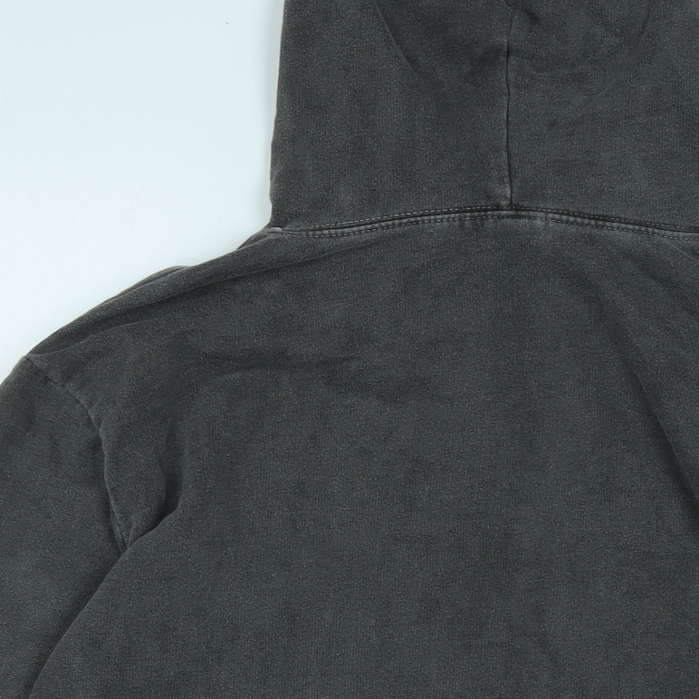 PRETTYLITTLETHING Womens Grey Polyester Pullover Hoodie Size S