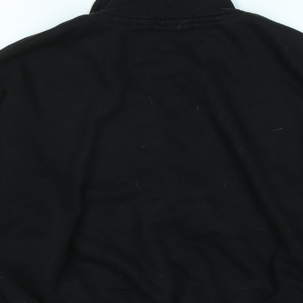 Boohoo Womens Black Polyester Pullover Sweatshirt Size 10