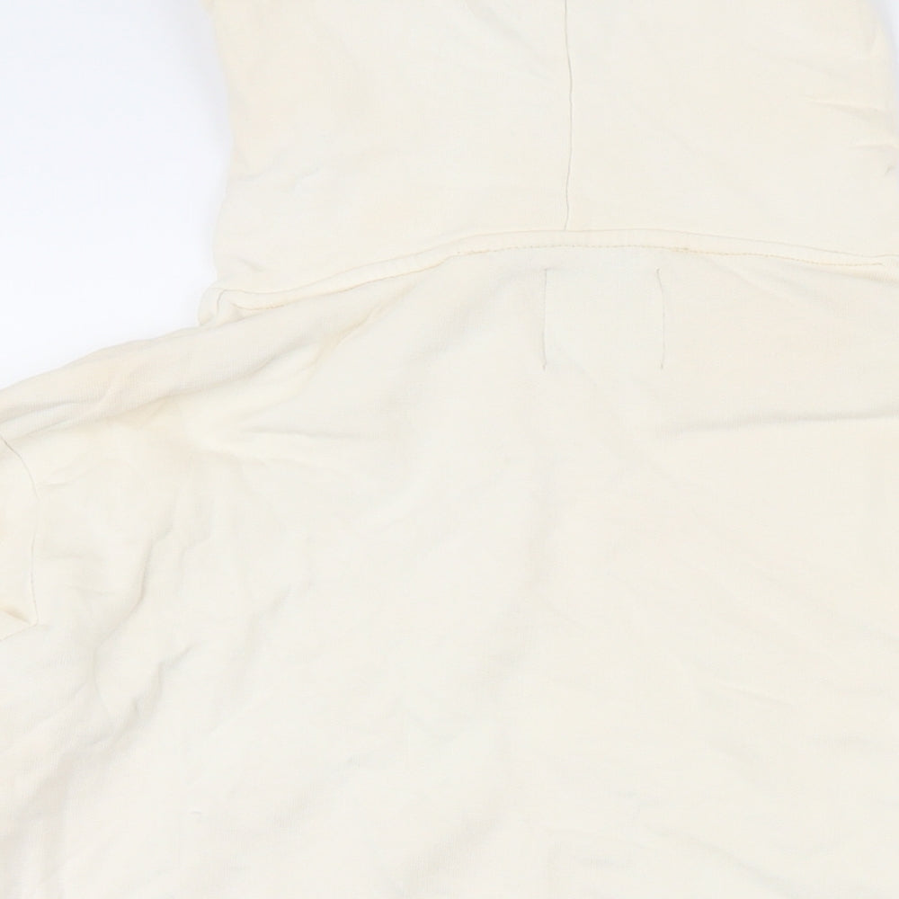 Koton Womens Ivory Cotton Pullover Hoodie Size M
