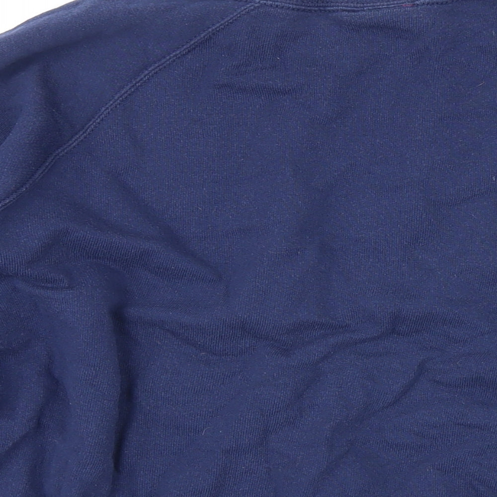 Pickle Womens Blue Cotton Pullover Sweatshirt Size M