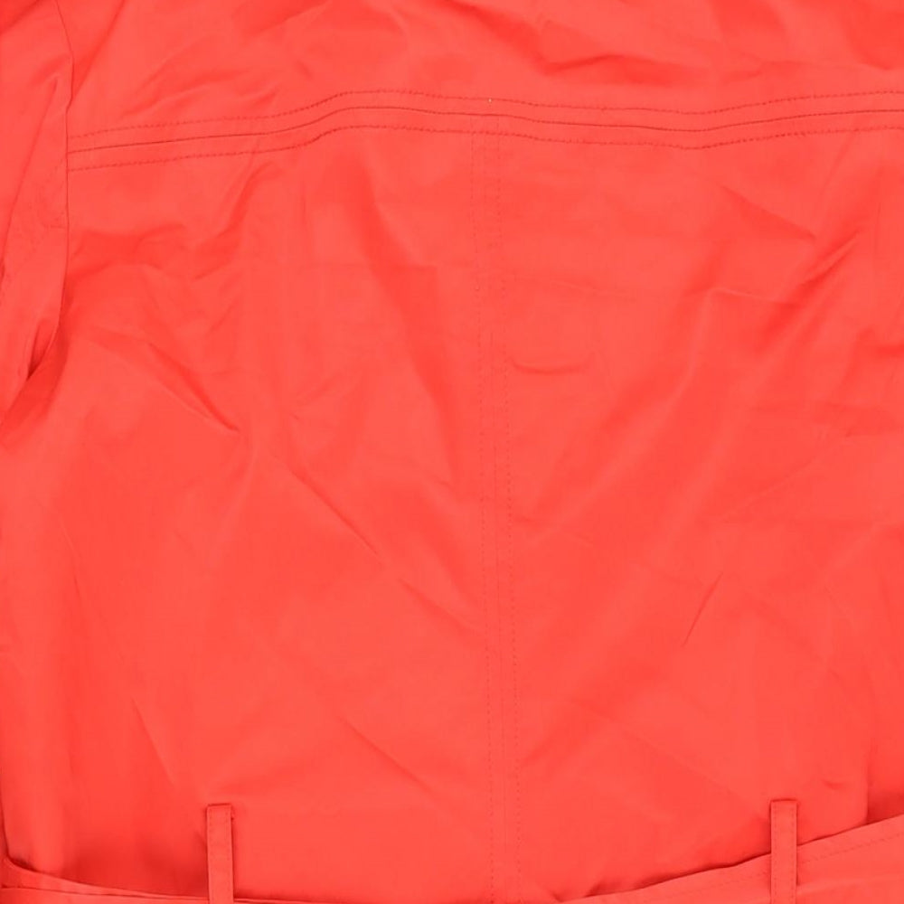 Mossimo Womens Red Rain Coat Coat Size M Zip