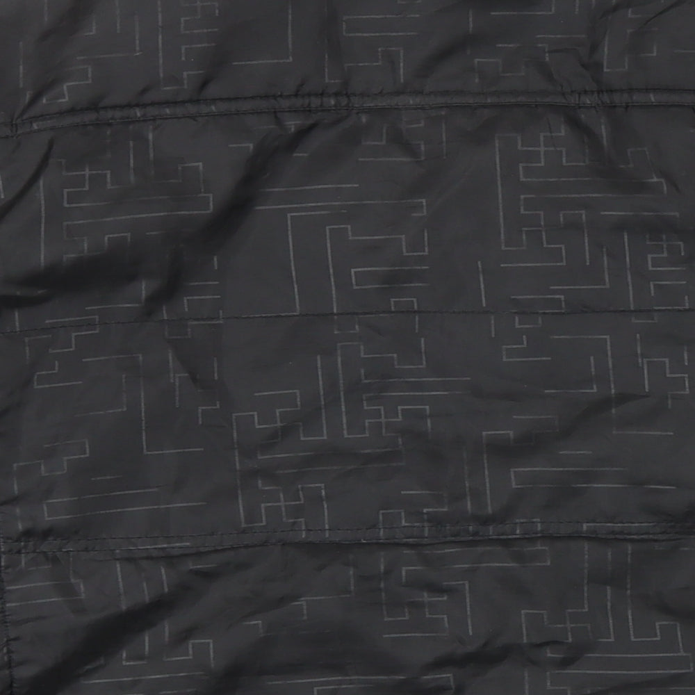 Kurt Miller Mens Black Geometric Jacket Size L Zip