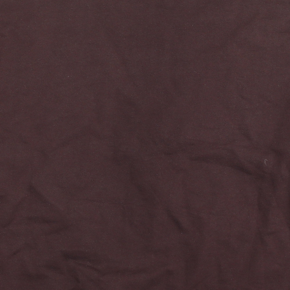 Missguided Womens Brown Cotton Pullover Sweatshirt Size 16 Pullover