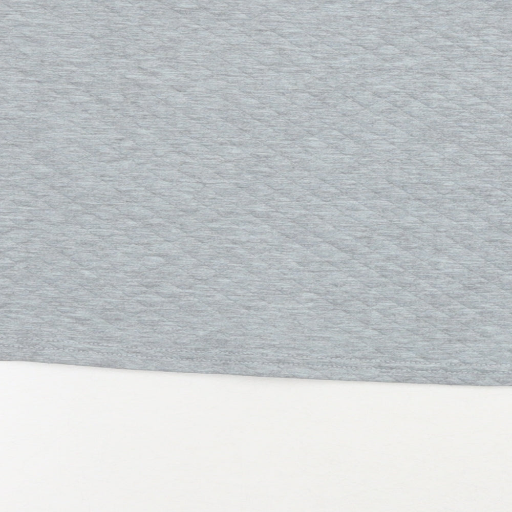 Coulture Womens Grey Cotton Pullover Sweatshirt Size M Pullover - Logo Cropped