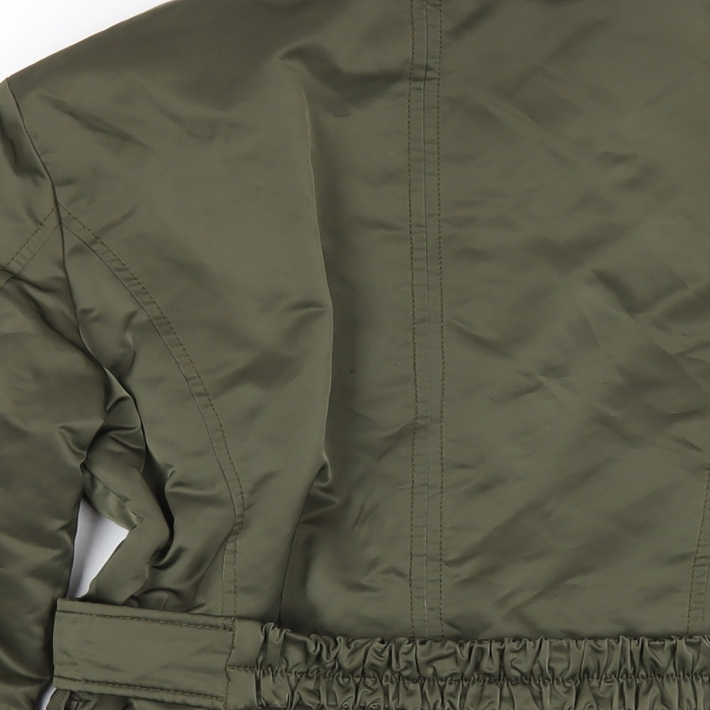 Geox Womens Green Jacket Coat Size 6 Zip