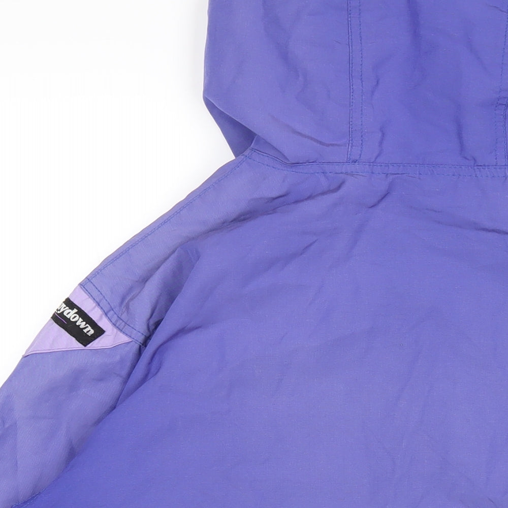Fairydown Womens Purple Rain Coat Coat Size S Zip