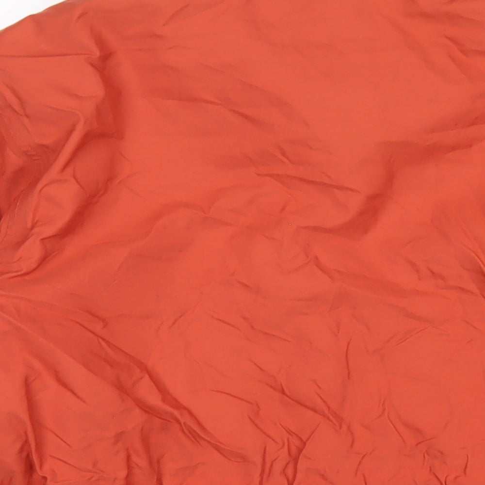 Hawkshead Mens Orange Rain Coat Coat Size M Zip