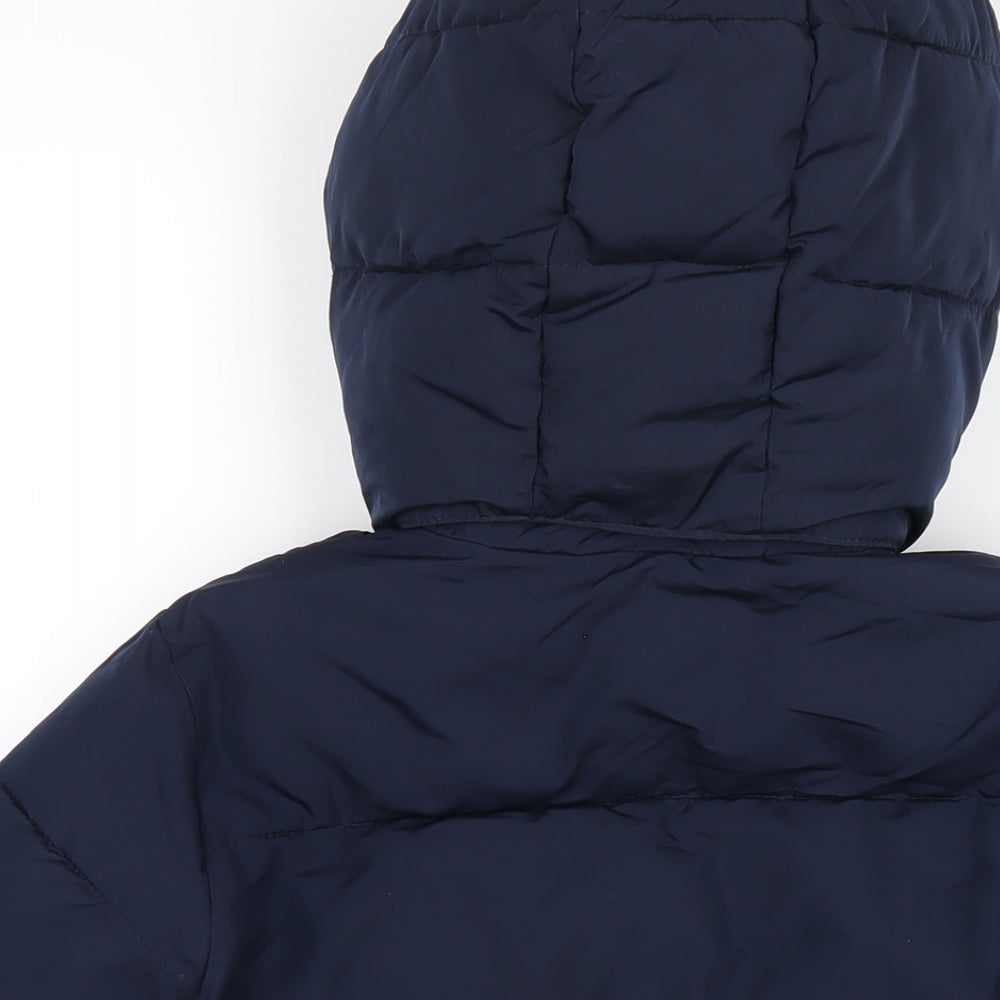 Gap Boys Blue Puffer Jacket Coat Size S Zip