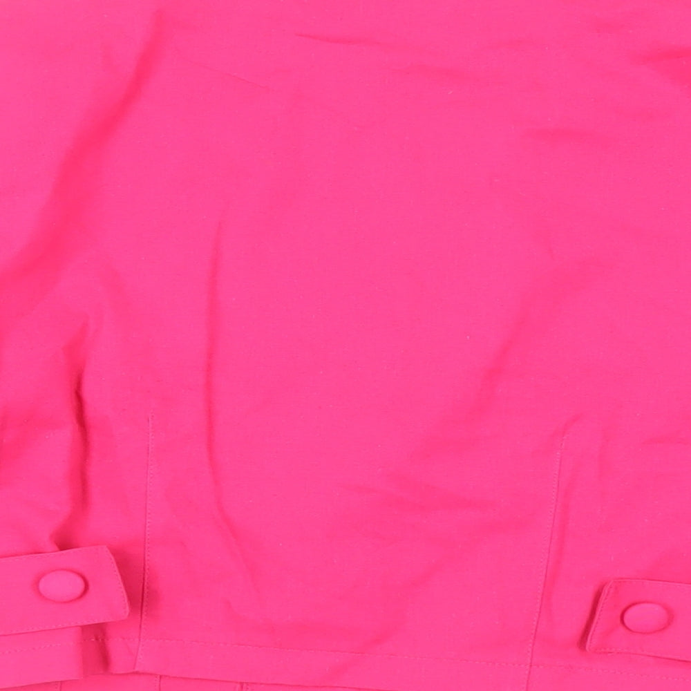 Charlotte Halton Womens Pink Jacket Blazer Size 14 Button