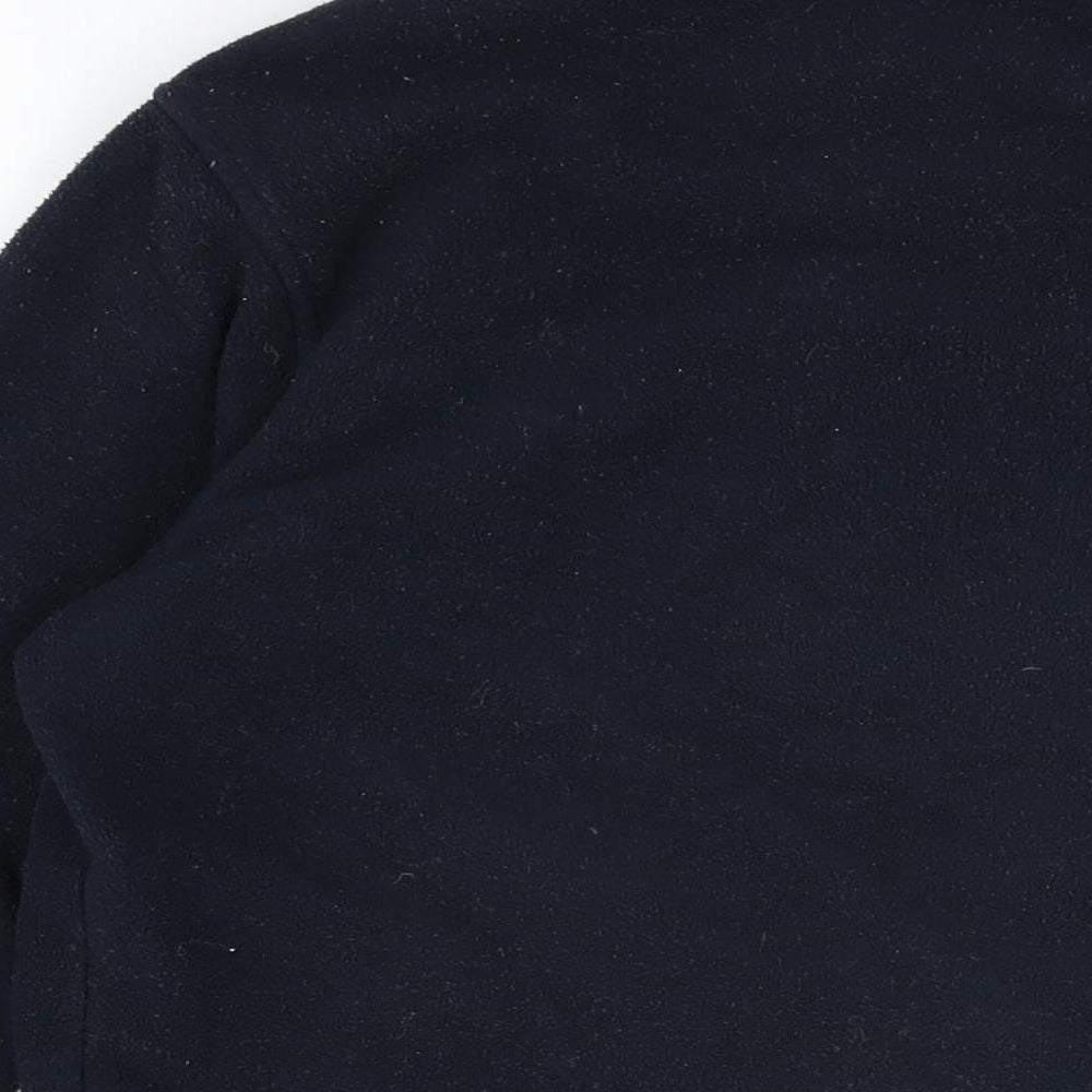 Quebramar Womens Black Polyester Full Zip Sweatshirt Size M Zip