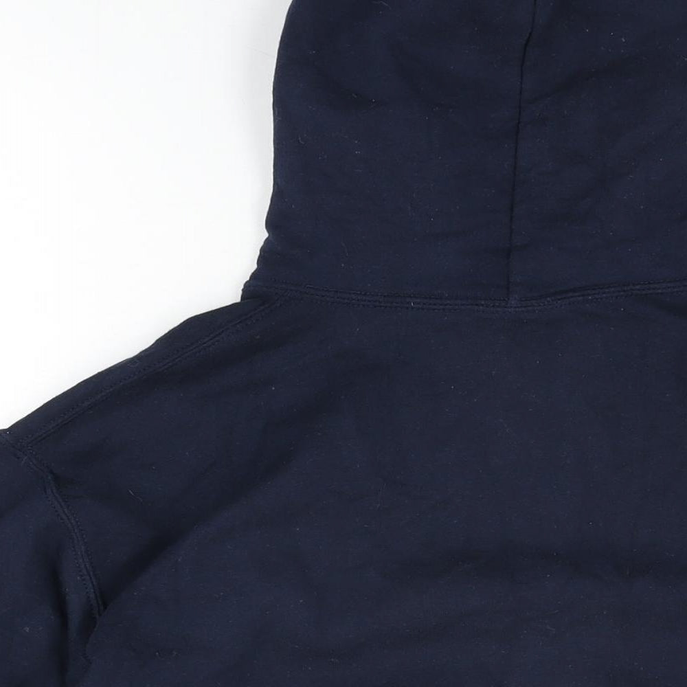 Racing Bull Womens Blue Cotton Pullover Hoodie Size S Pullover