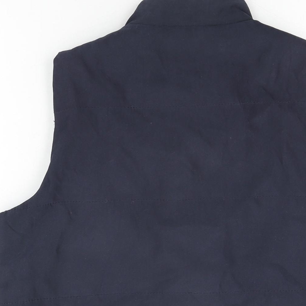 Isle Womens Blue Gilet Coat Size 14 Zip