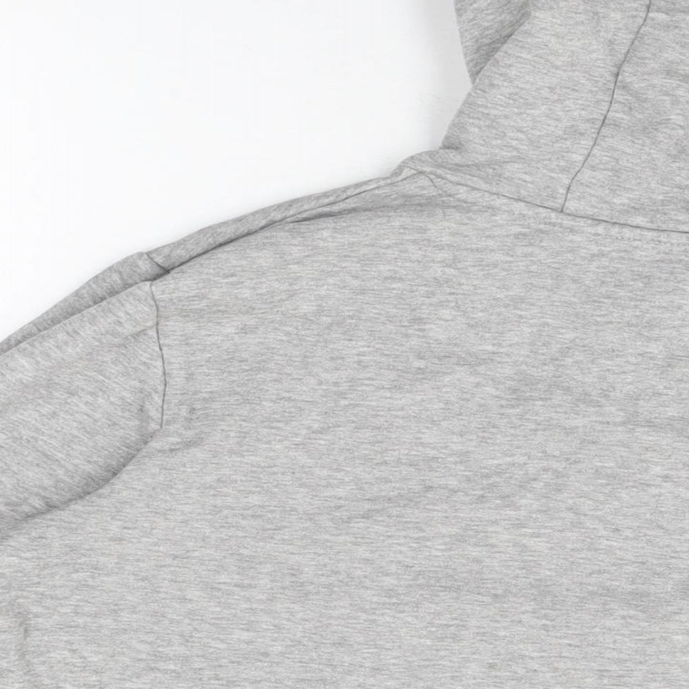 Brave Soul Mens Grey Cotton Pullover Hoodie Size M