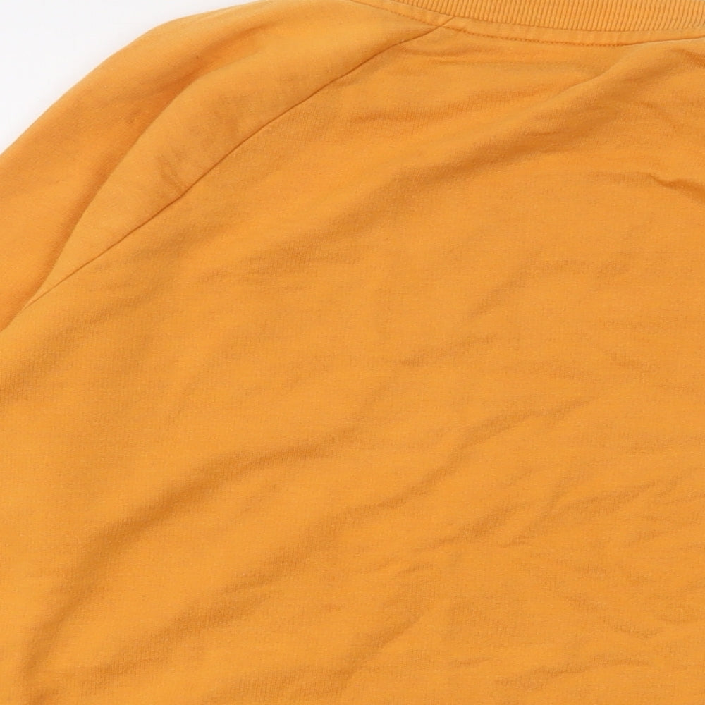 NEXT Mens Yellow Polyester Pullover Sweatshirt Size M