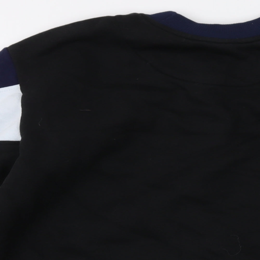 Boohoo Mens Black Cotton Pullover Sweatshirt Size XL