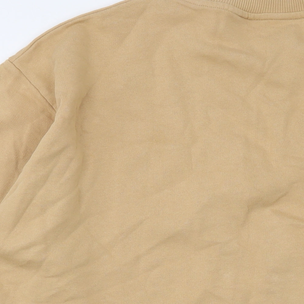 ASOS Mens Beige Cotton Pullover Sweatshirt Size M