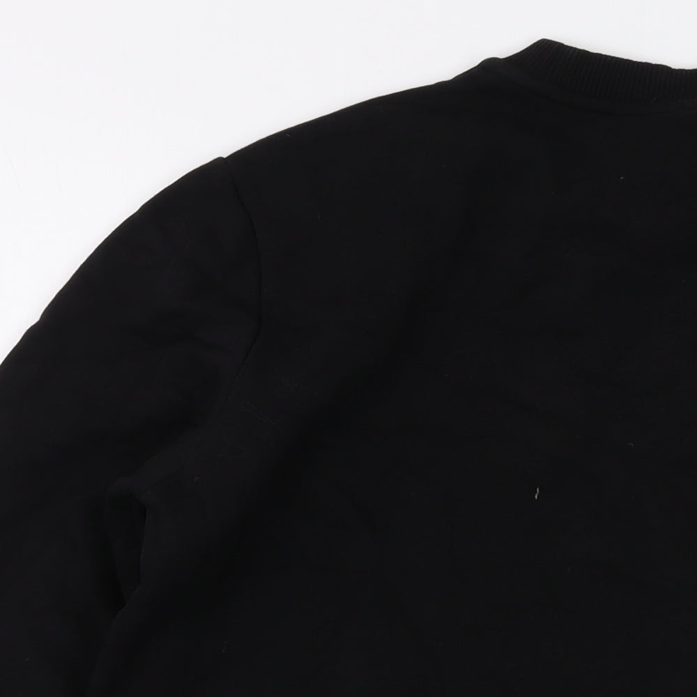 ASOS Mens Black Cotton Pullover Sweatshirt Size M