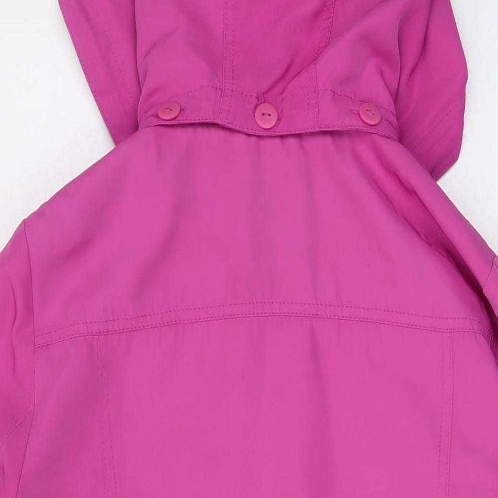 Marks and Spencer Womens Purple Jacket Size 12 Zip