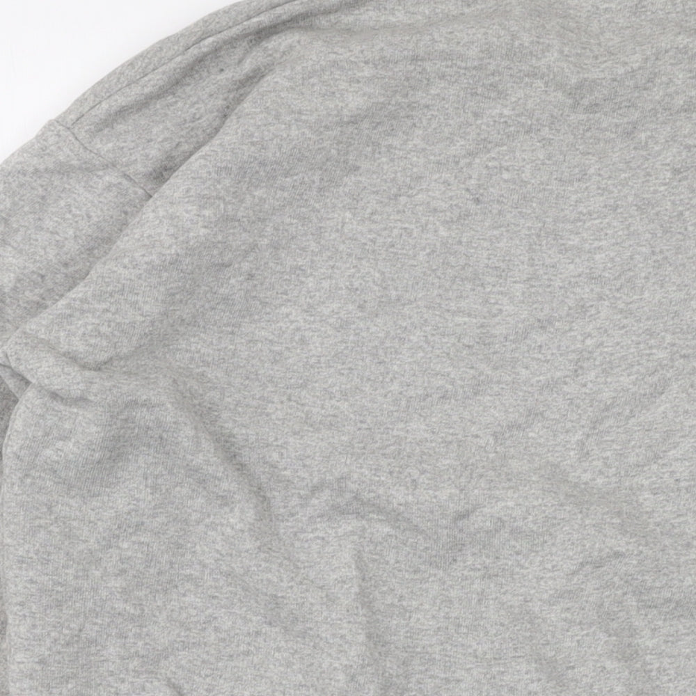 PRETTYLITTLETHING Womens Grey Cotton Pullover Sweatshirt Size S Pullover