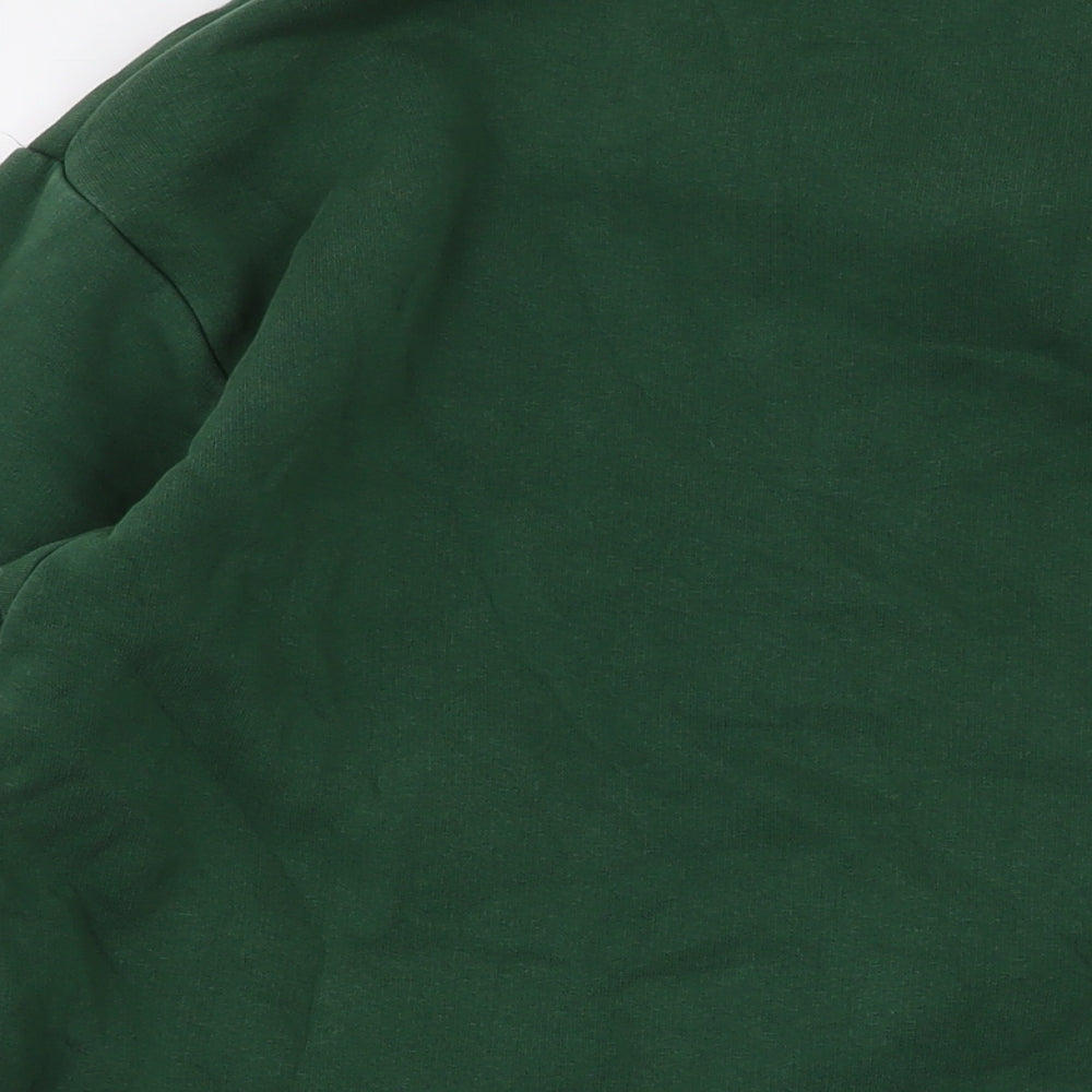 PRETTYLITTLETHING Mens Green Cotton Pullover Sweatshirt Size M