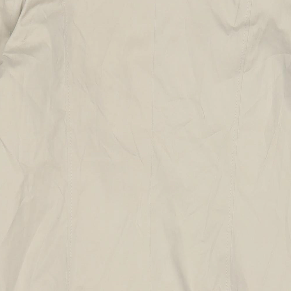 Debenhams Womens Beige Overcoat Coat Size 12 Button