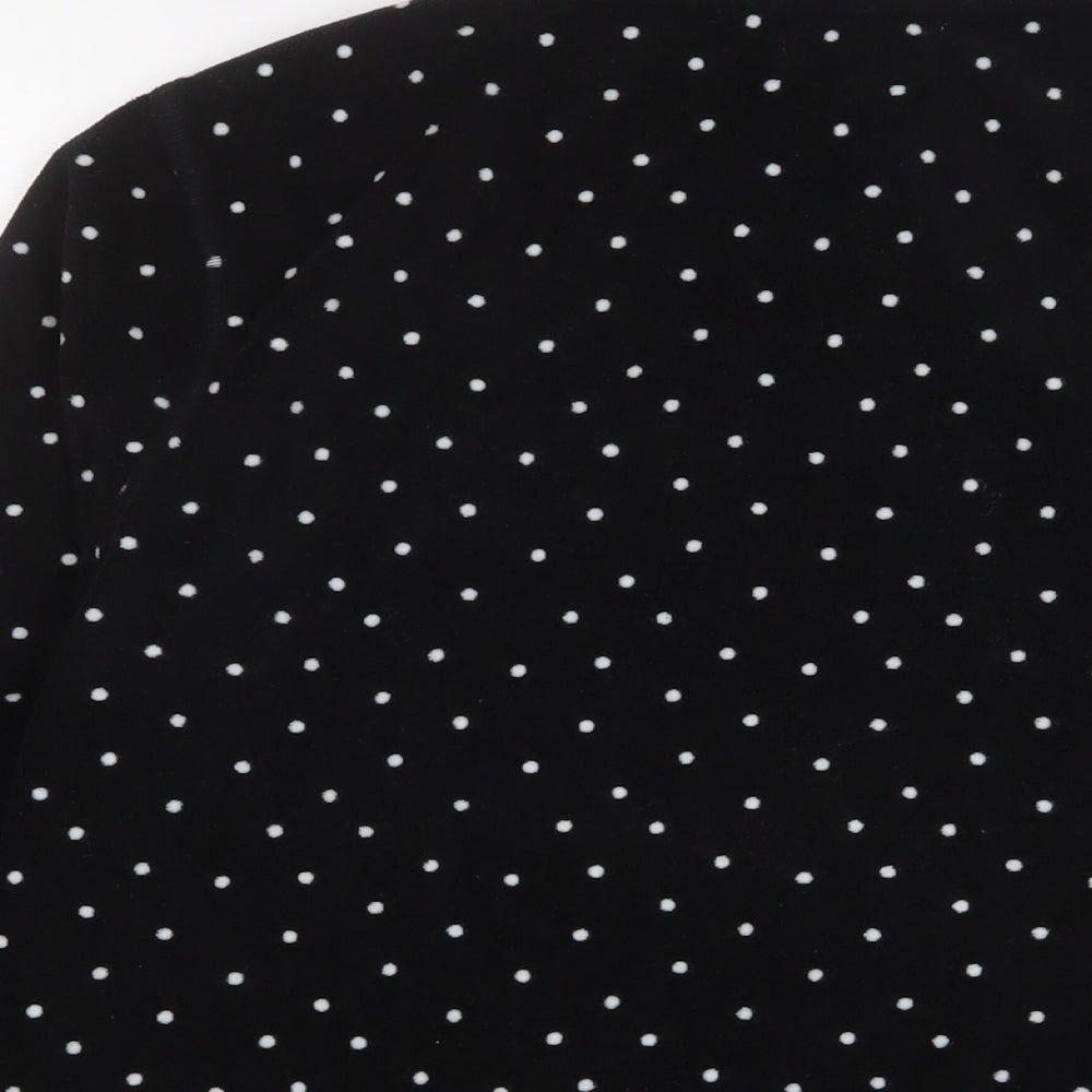 JD Williams Womens Black Polka Dot Jacket Size 16 Zip