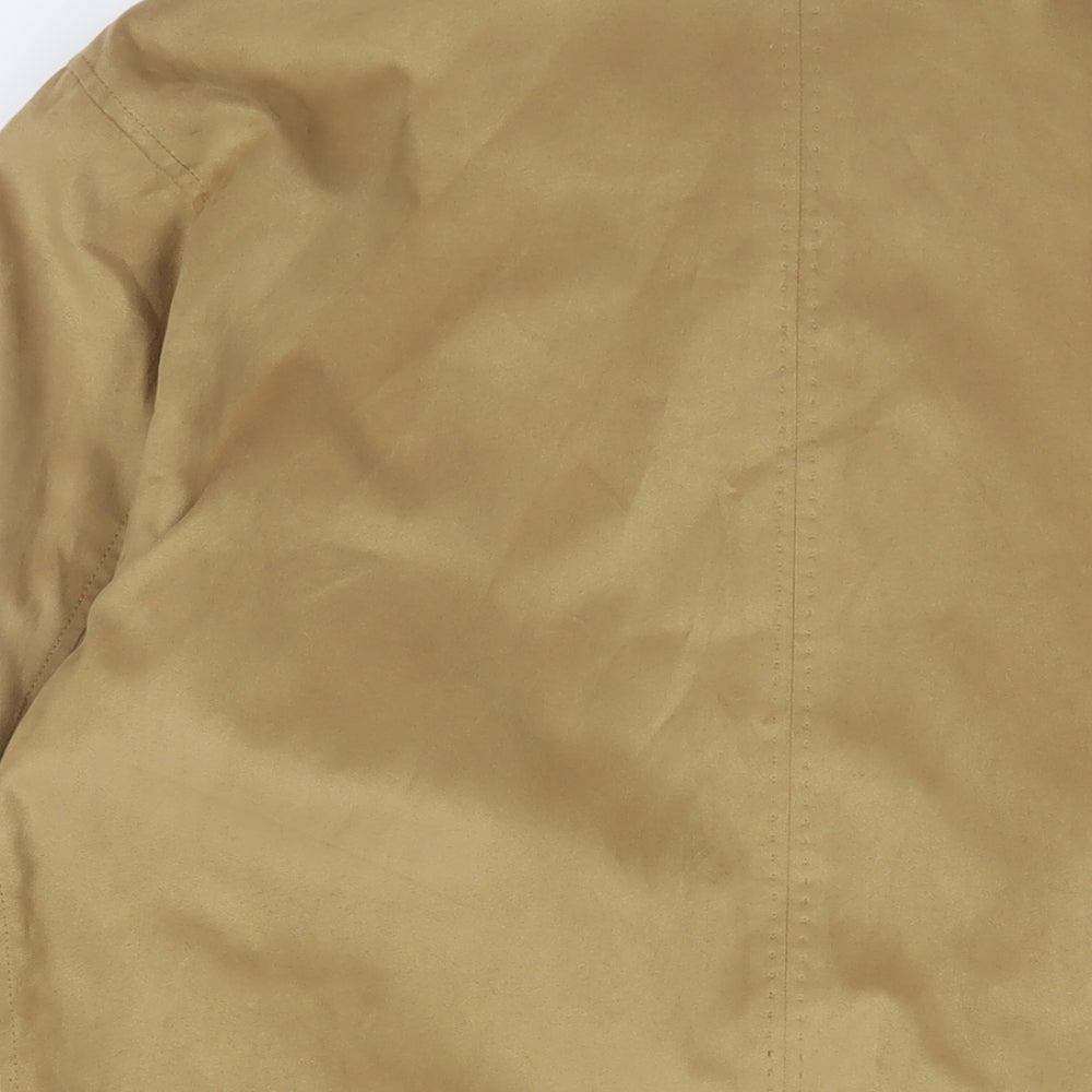 GAT Mens Brown Jacket Size L Button - Logo, Embroidered