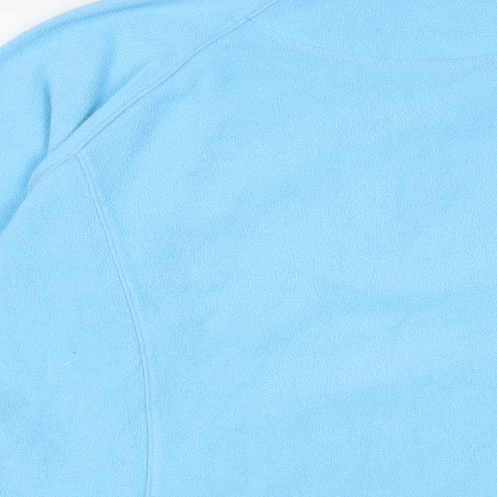 F.LLI Campagnolo Womens Blue Polyester Pullover Sweatshirt Size 14 Zip