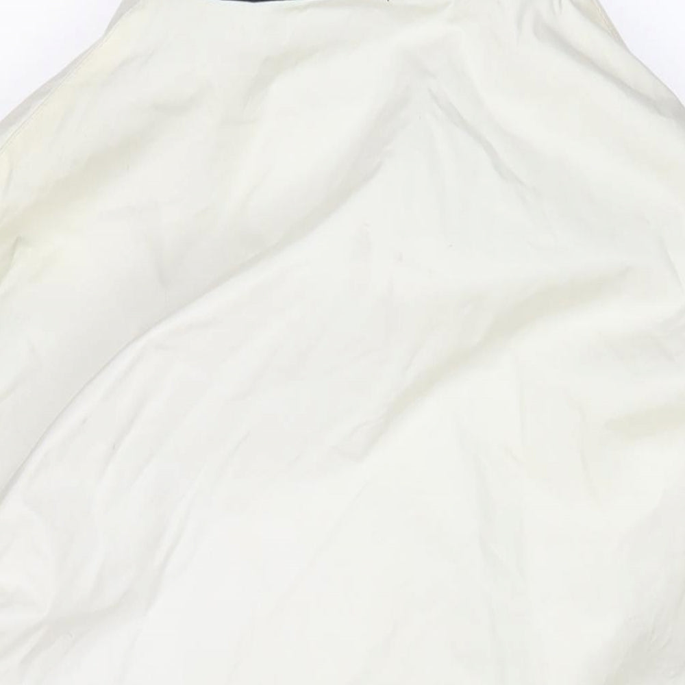 Ciro Citterio Mens White Quilted Coat Size L Zip