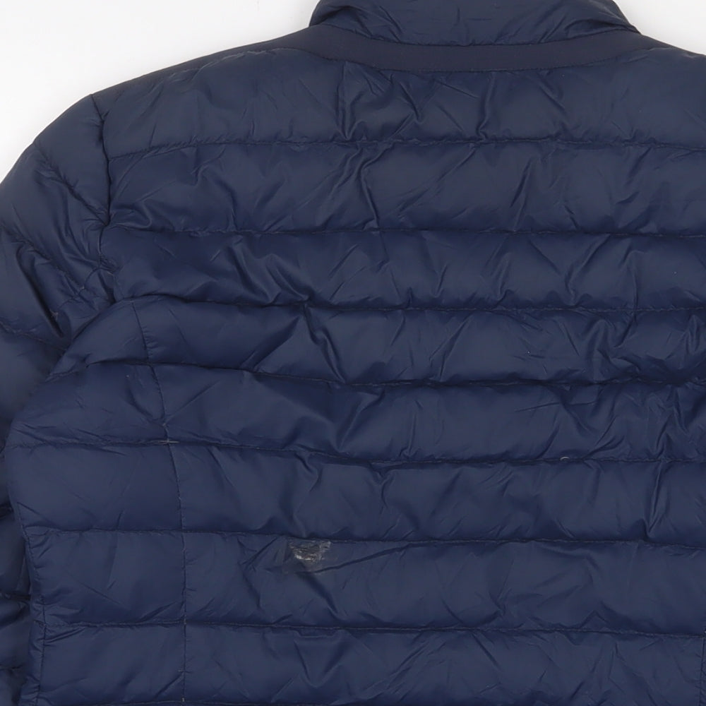 Geox Womens Blue Puffer Jacket Jacket Size 8 Zip