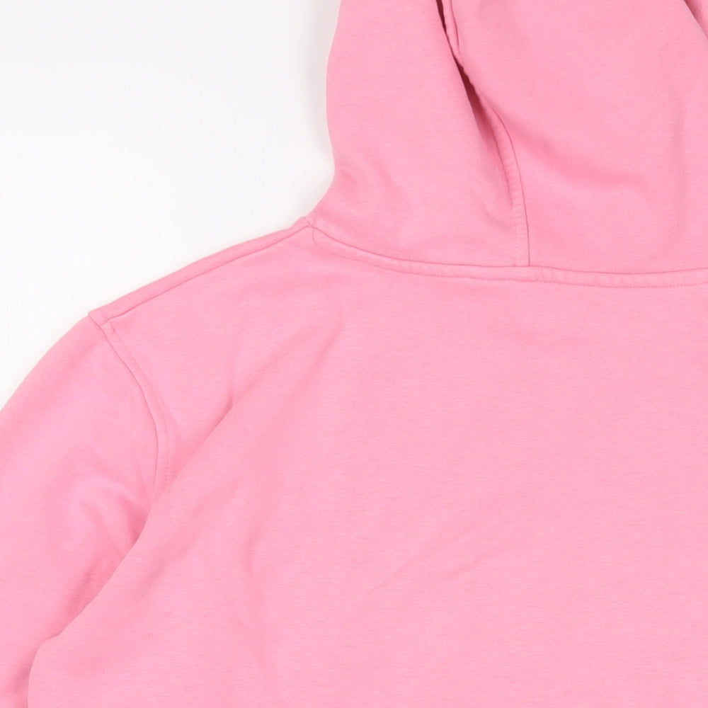 Marks & Spencer Womens Pink Cotton Pullover Hoodie Size 10 Pullover - Bonjour