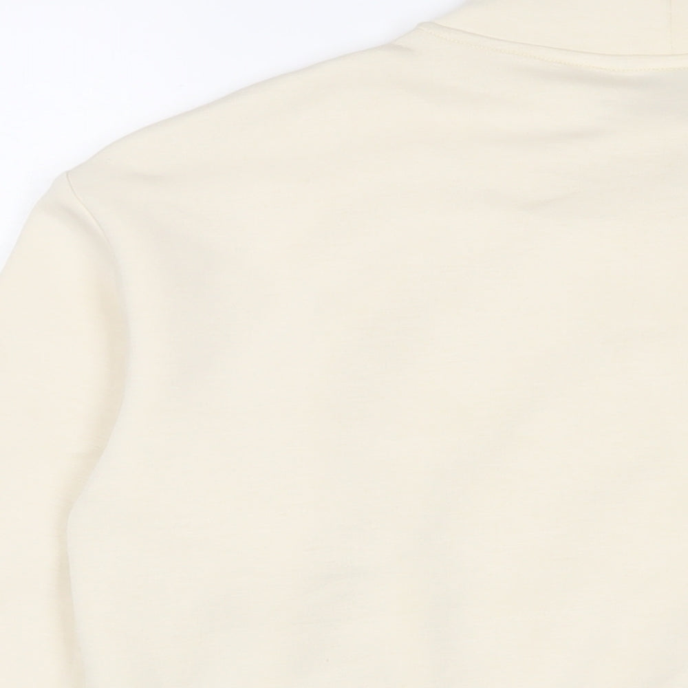 Marks & Spencer Womens Beige Polyester Pullover Sweatshirt Size S Pullover