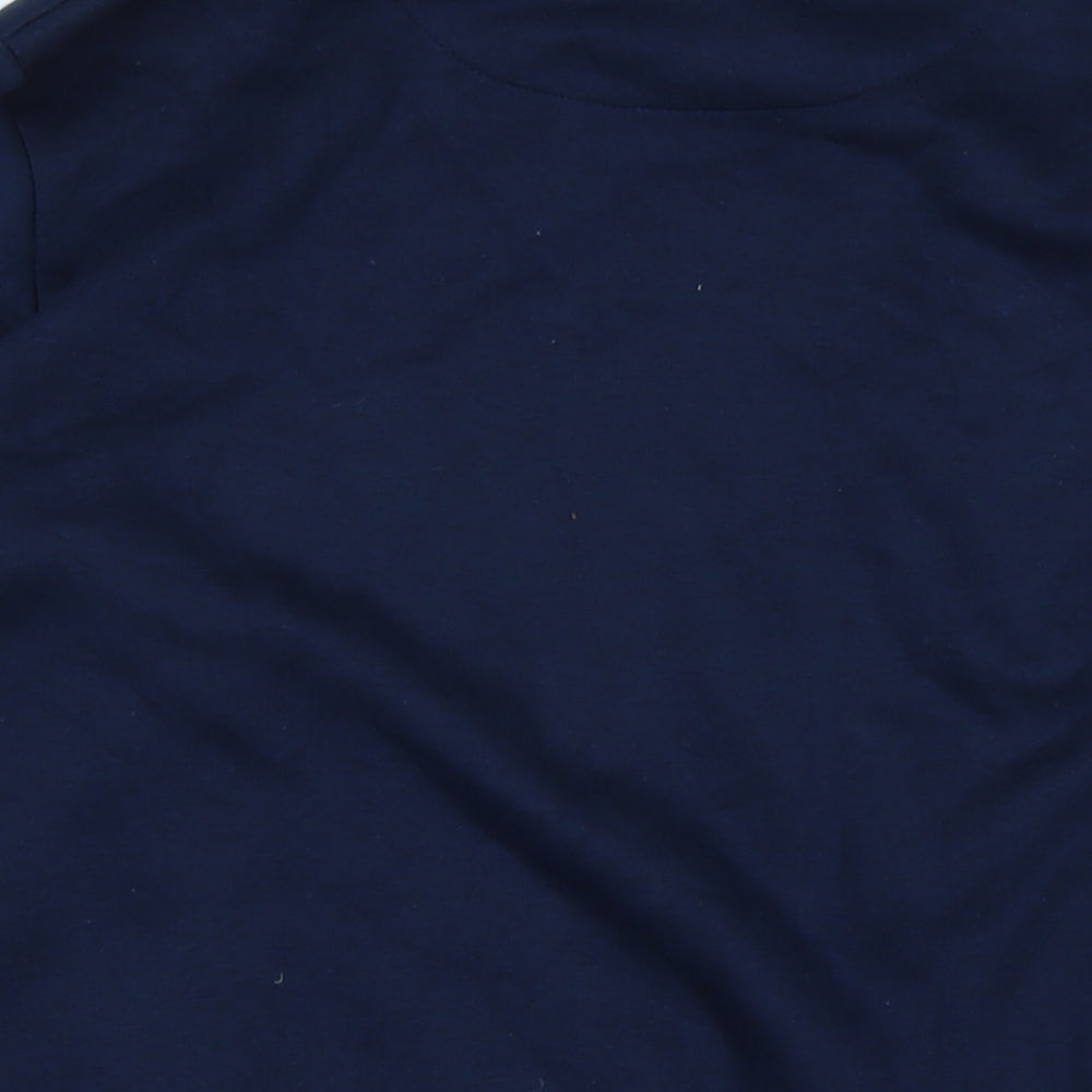 boohooMAN Mens Blue Polyester Pullover Sweatshirt Size M