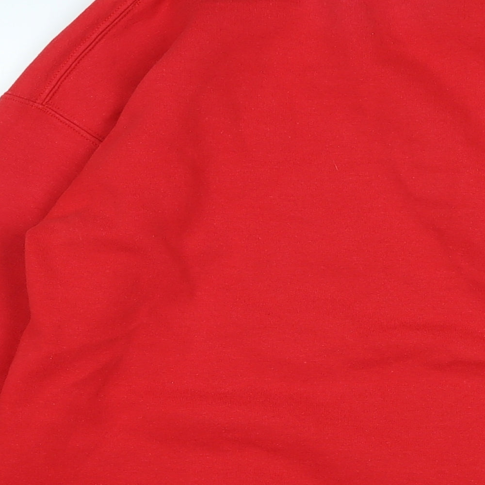 River Island Womens Red Polyester Pullover Sweatshirt Size XS