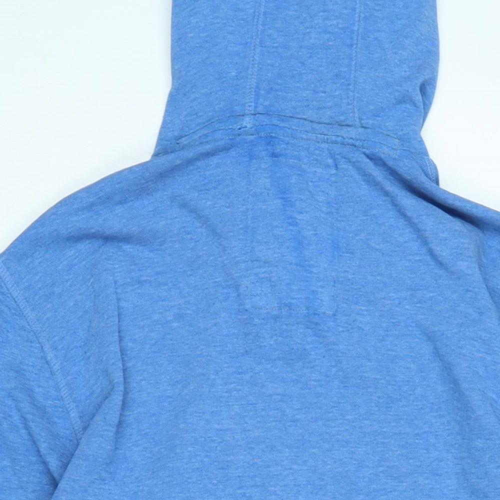 Next Mens Blue Polyester Pullover Hoodie Size L