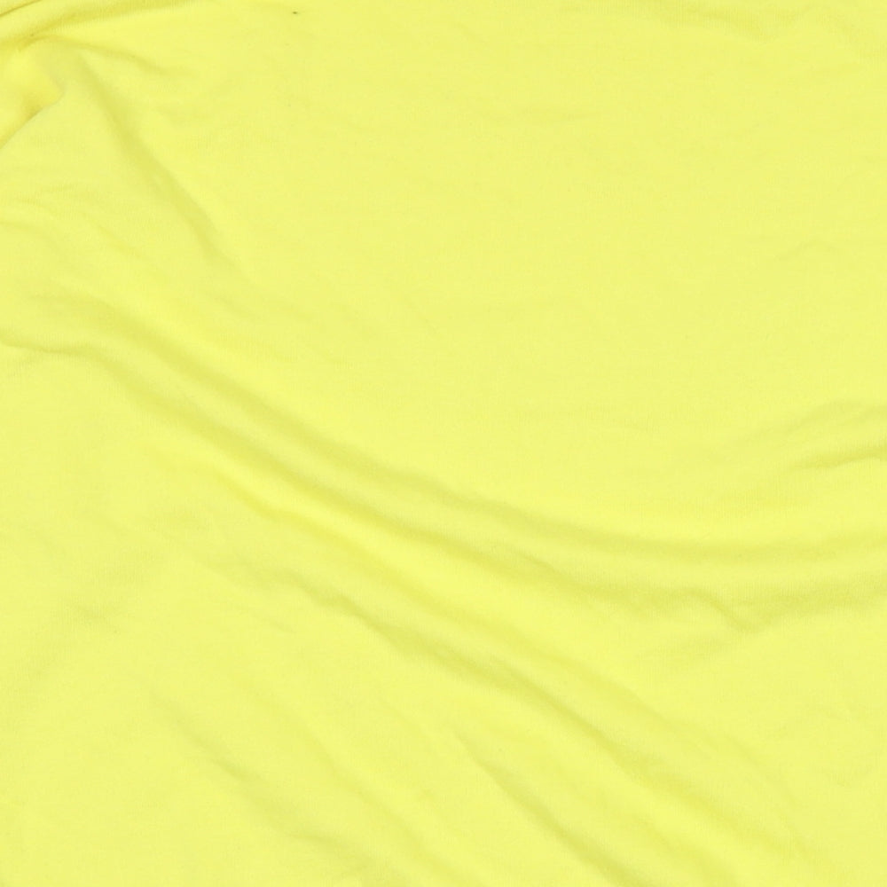 Missguided Womens Yellow Polyester Pullover Sweatshirt Size 10